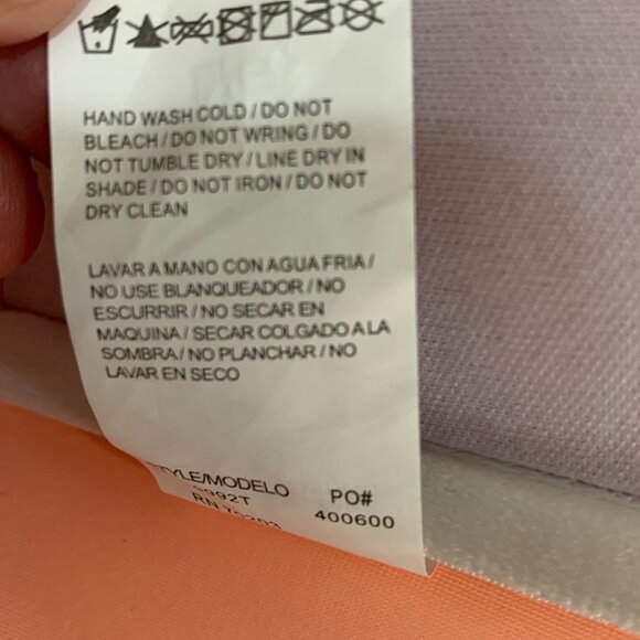 Miss Me sz Large Bikini Top & Bottom Peach Rhinestone Details - Picture 13 of 14